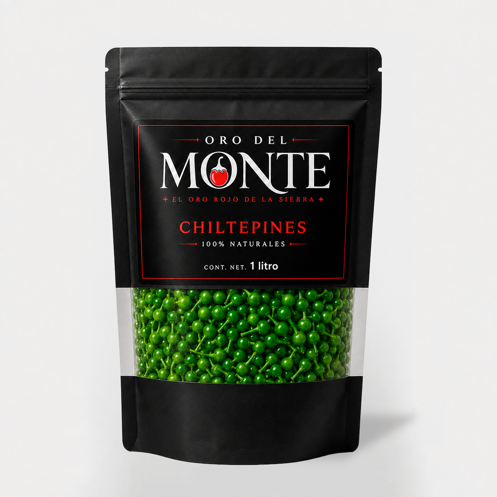 Chiltepín Verde Fresco de Sonora — 1 Litro
